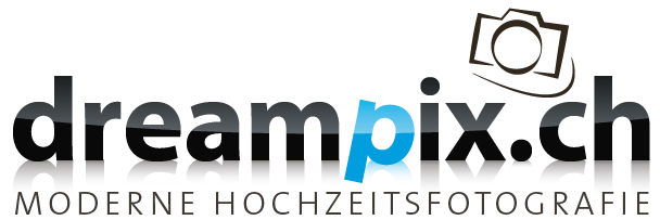 Logo dreampix.ch, moderne Hochzeitsfotografie